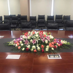 武汉会议桌花